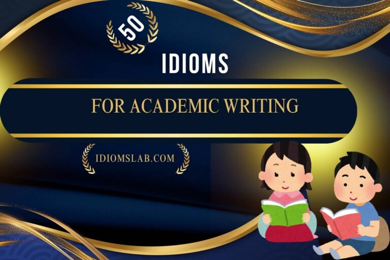 idioms for academic writing