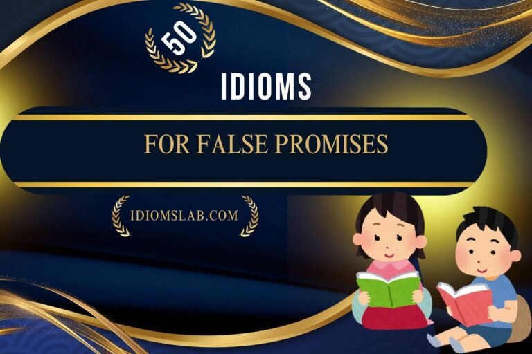 idioms for false promises