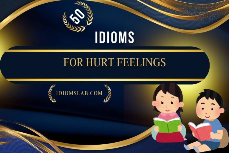 idioms for hurt feelings
