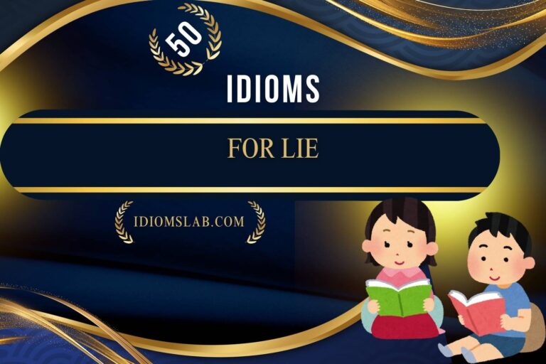 idioms for lie