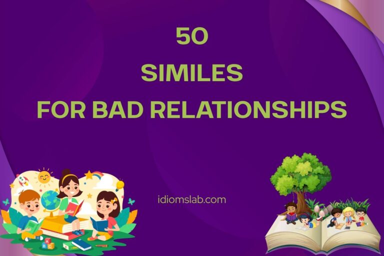similes for bad relationships