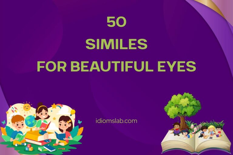 similes for beautiful eyes