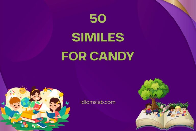 similes for candy