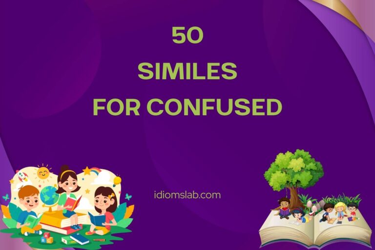 similes for confused