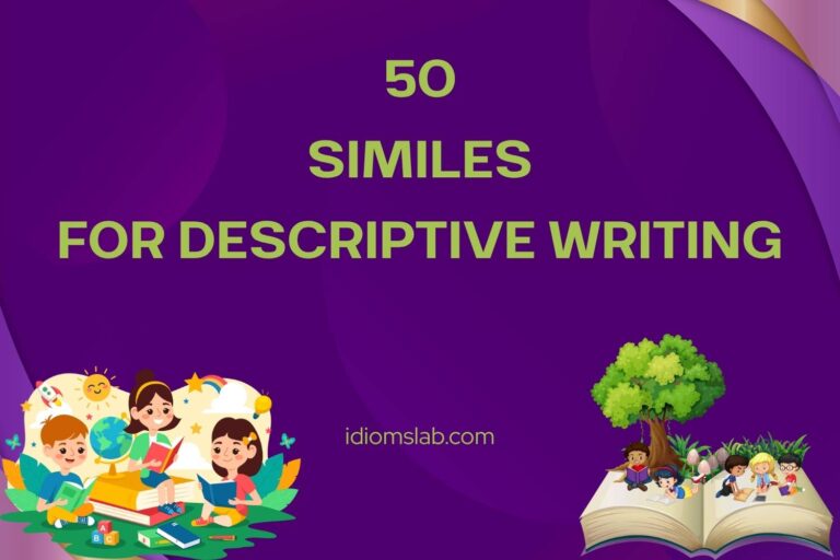 similes for descriptive writing